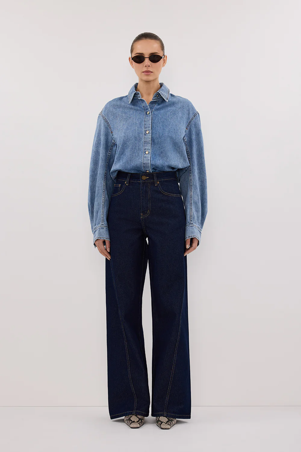 AMARA LIGHT BLUE DENIM SHIRT
