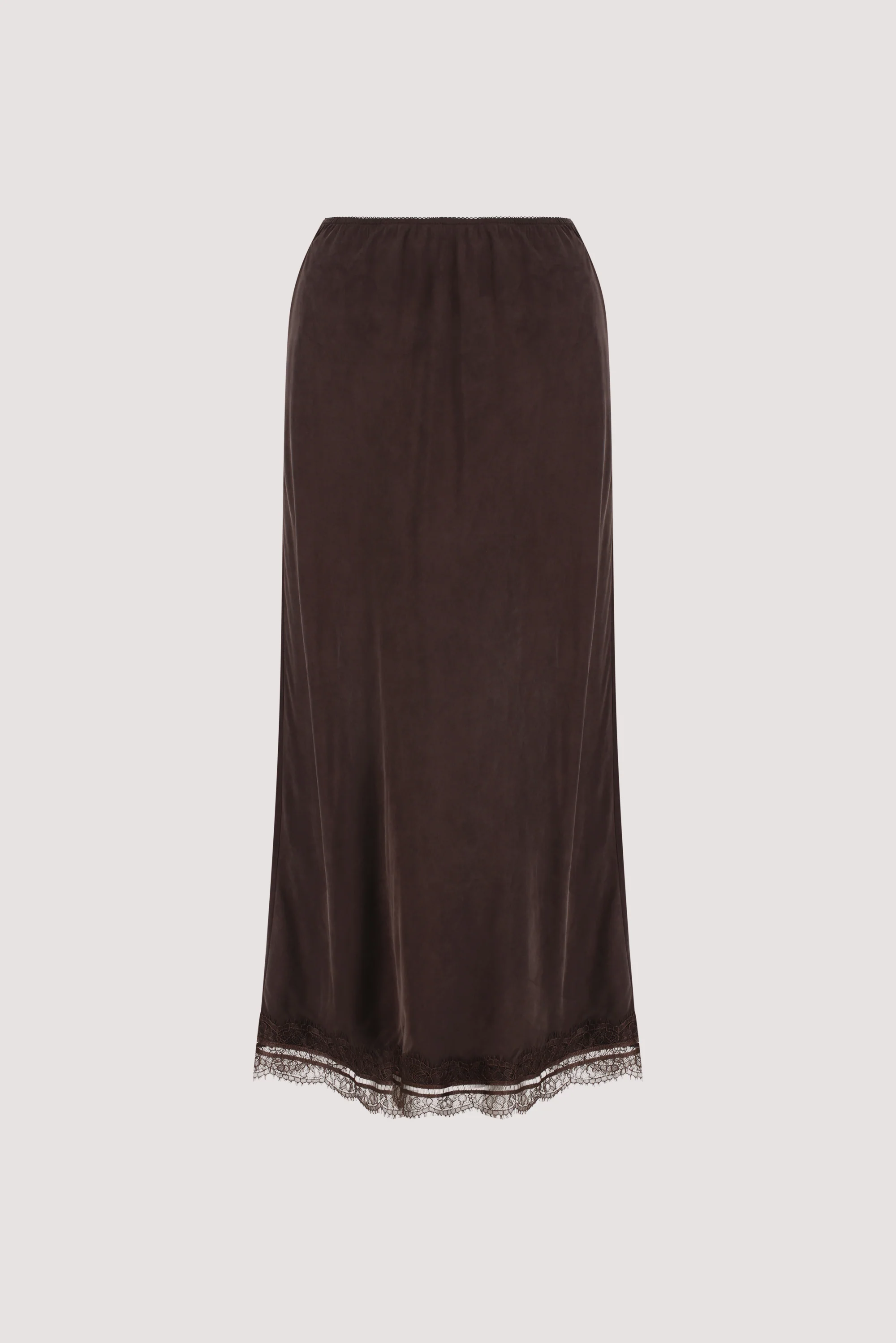 ANDREA PLUM CHOC CUPRO MIDI SKIRT - Image 12