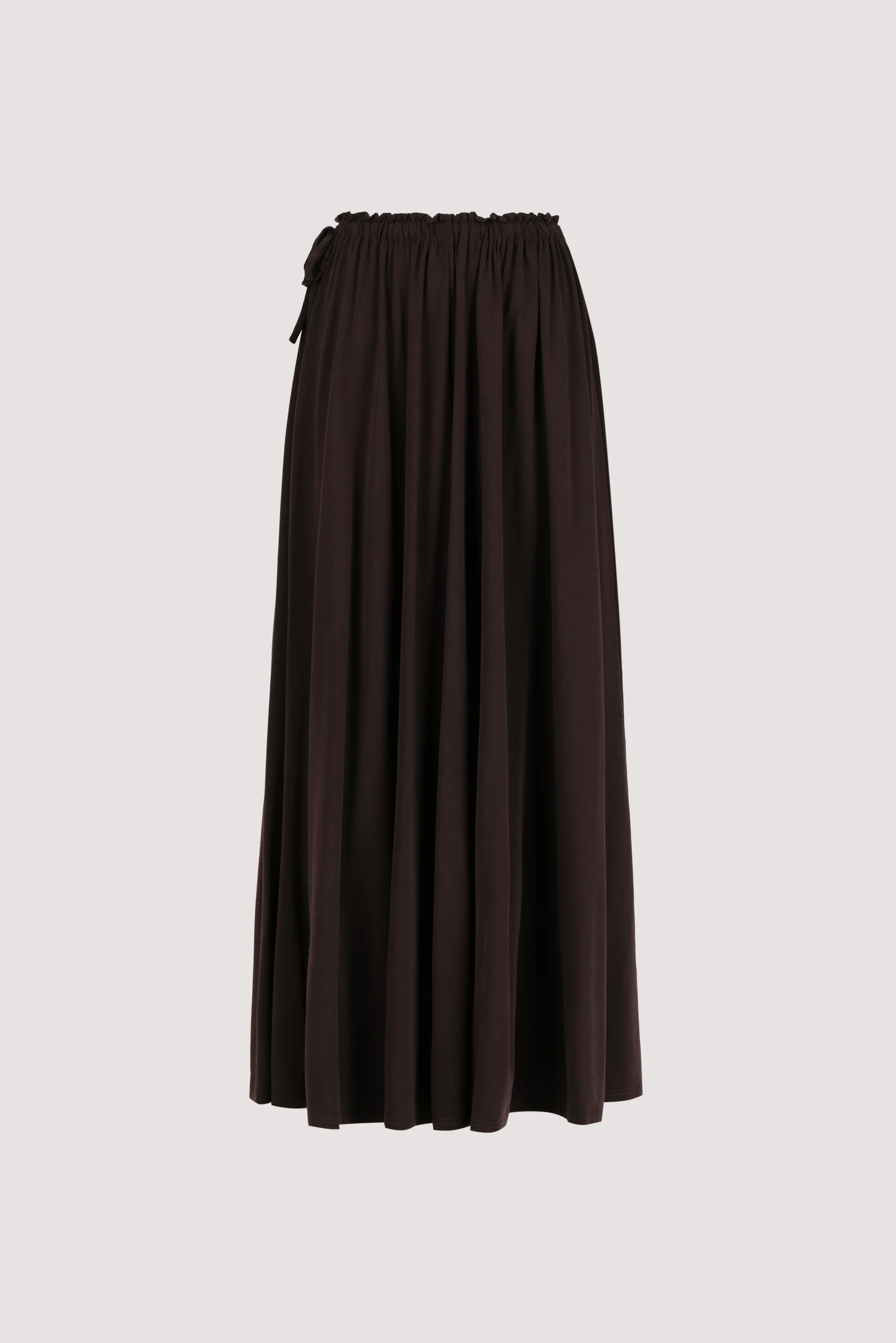AVA BURNT CHOC MODAL BLEND MIDI SKIRT - Image 8