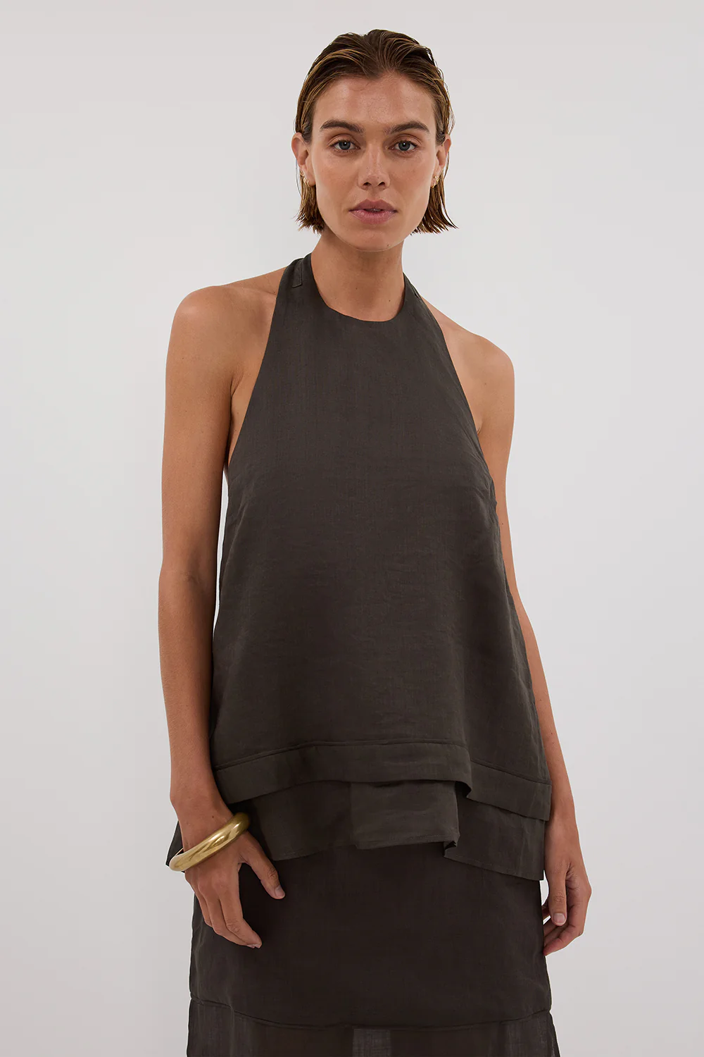 CARMEL PETROL RAMIE HALTER TOP - Image 2