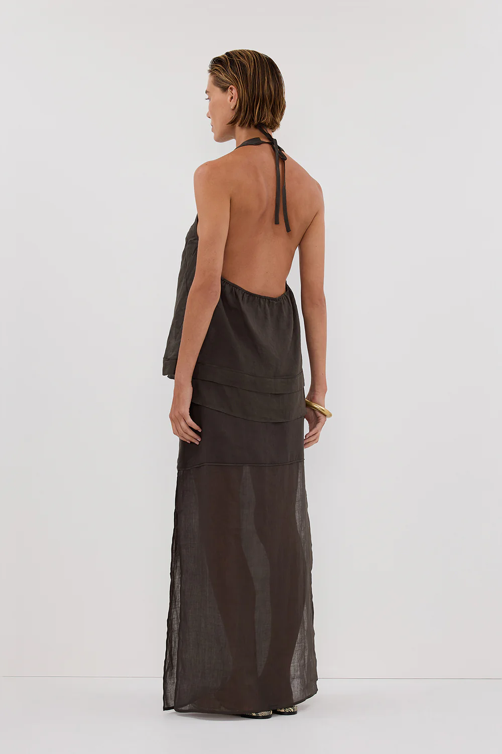 CARMEL PETROL RAMIE HALTER TOP - Image 4