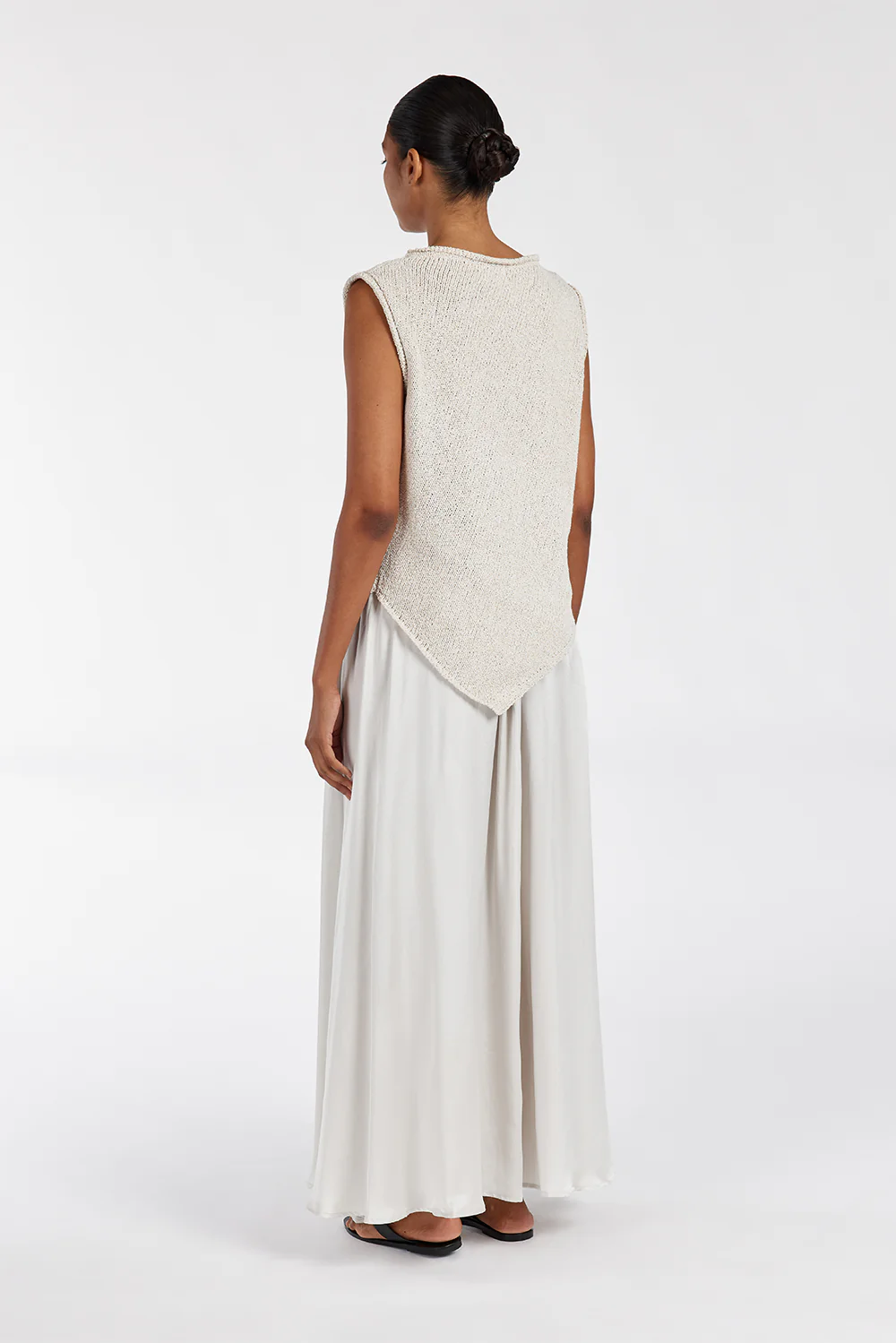 COLLINS CHALK SILK SKIRT - Image 5