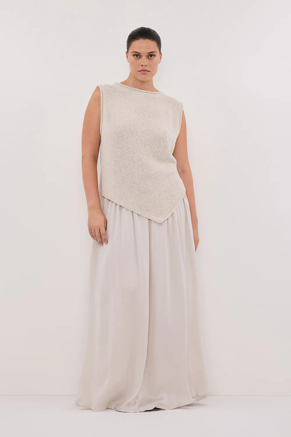 COLLINS CHALK SILK SKIRT - Image 7