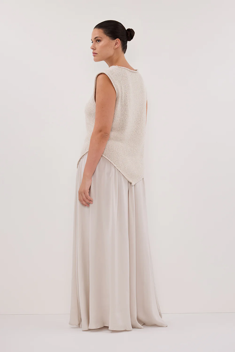 COLLINS CHALK SILK SKIRT - Image 8