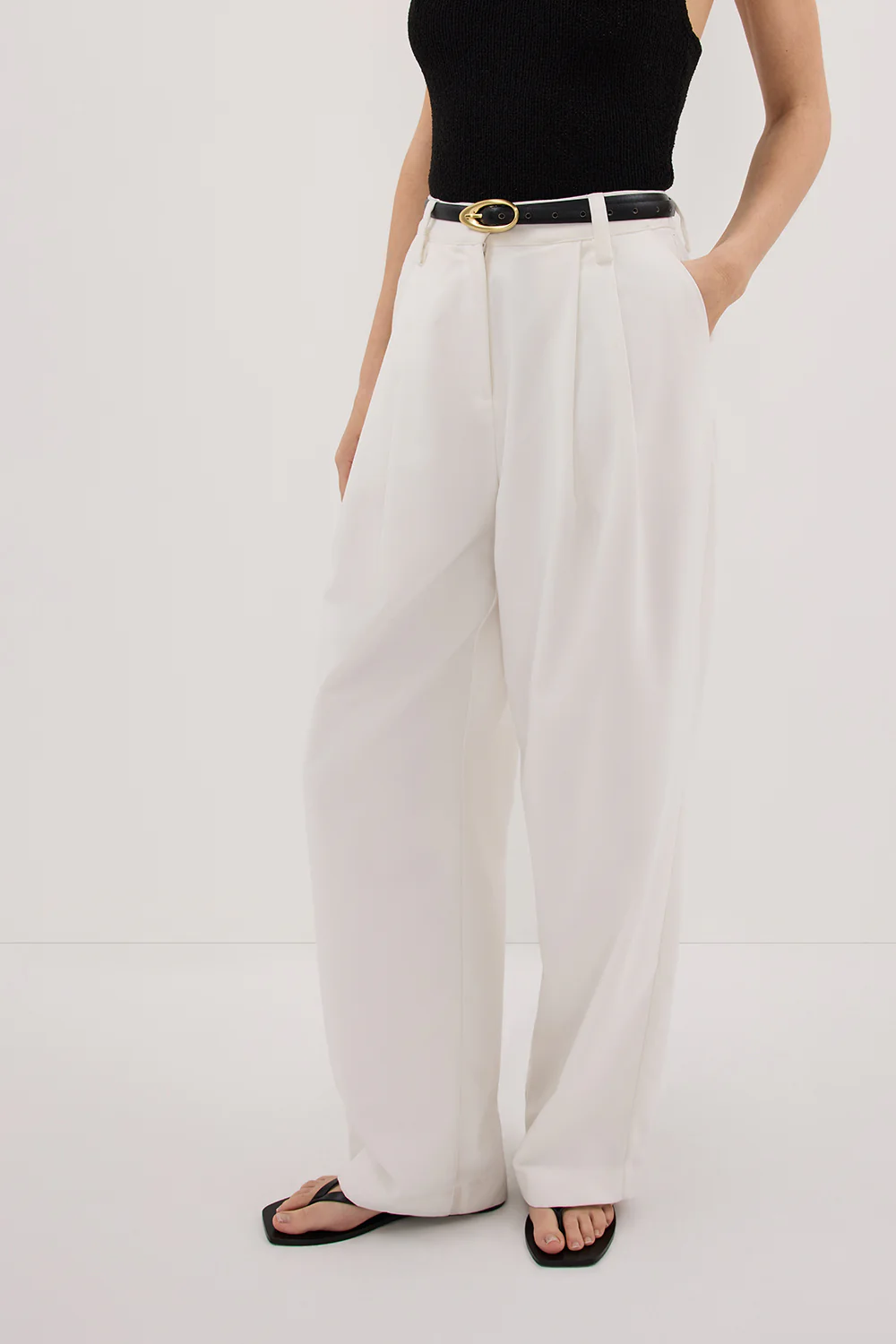 EDEN WHITE TAILORED PANT - Image 2
