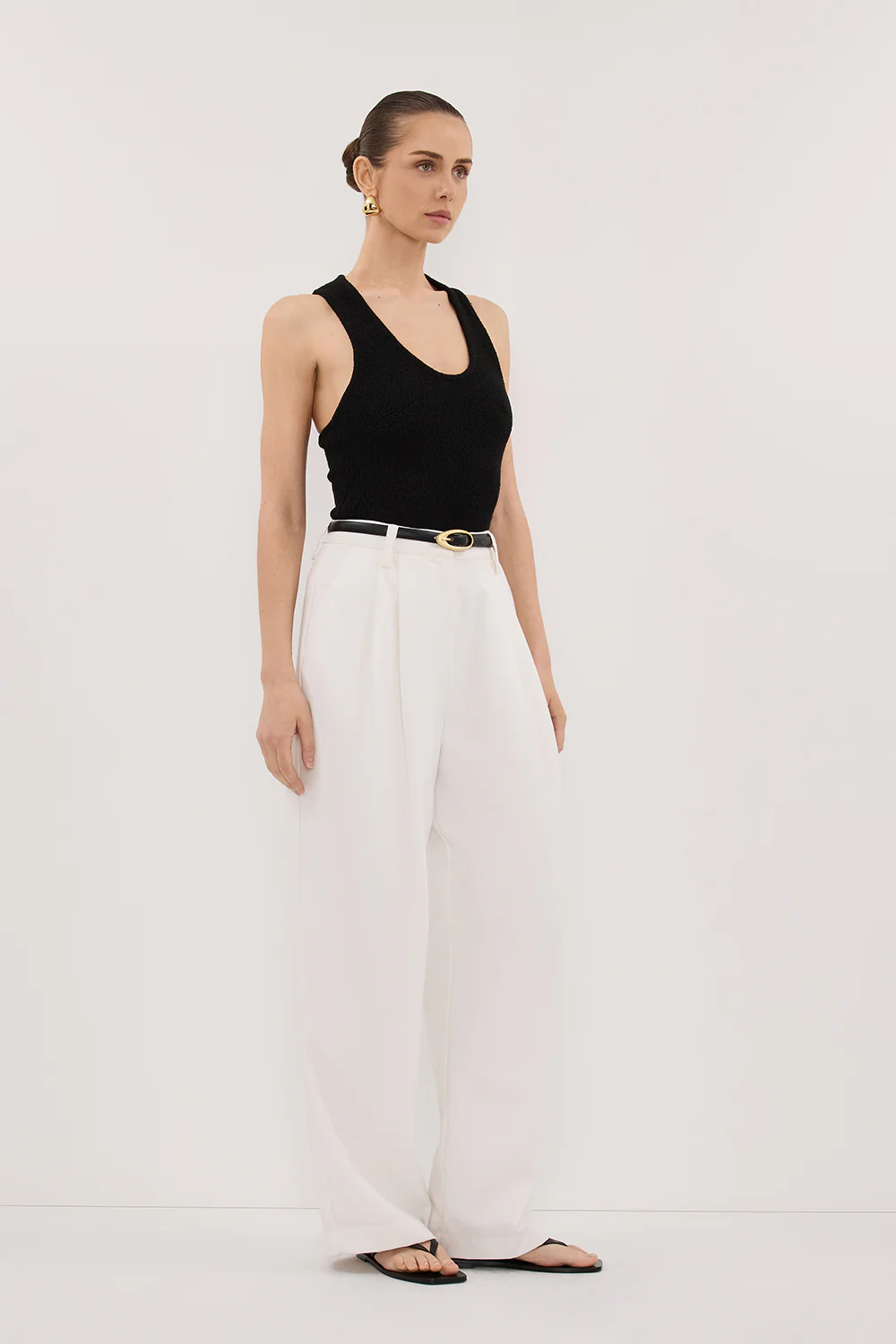 EDEN WHITE TAILORED PANT - Image 3