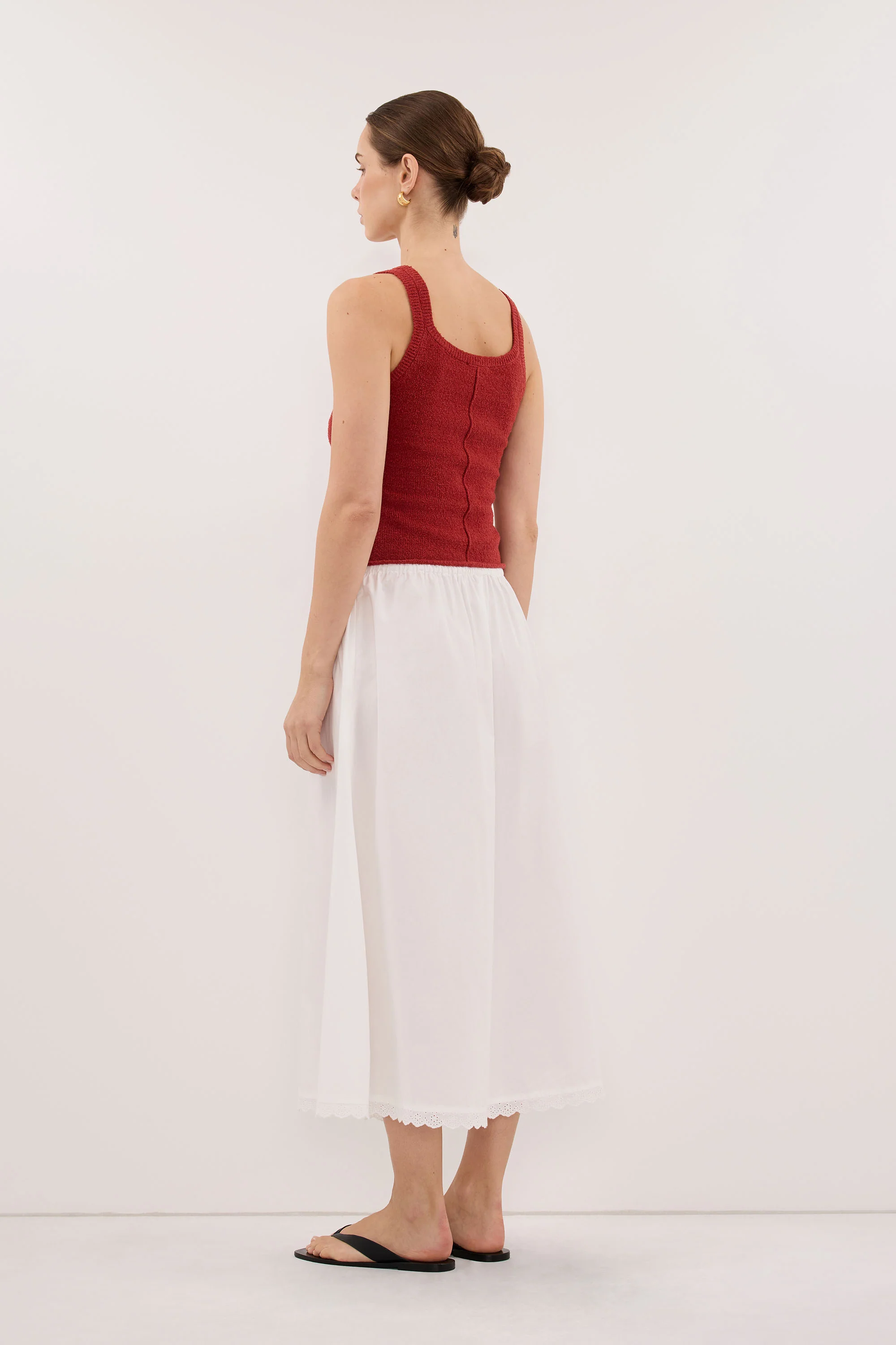 HARRIET BURNT RED KNIT TANK - Image 4