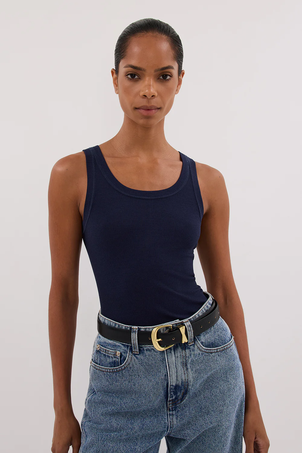 LEE NAVY KNIT TANK - Image 2
