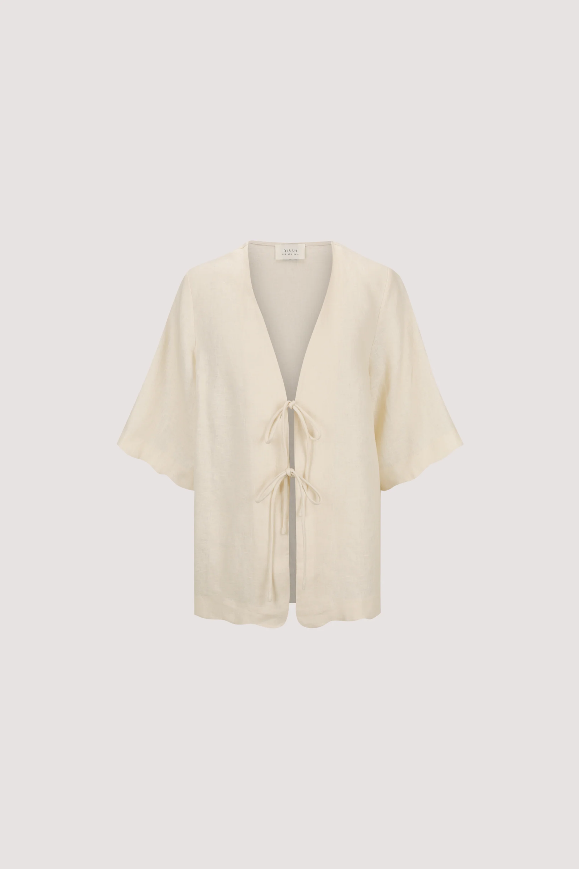 LELA SANDSTONE SHORT SLEEVE LINEN SHIRT - Image 7