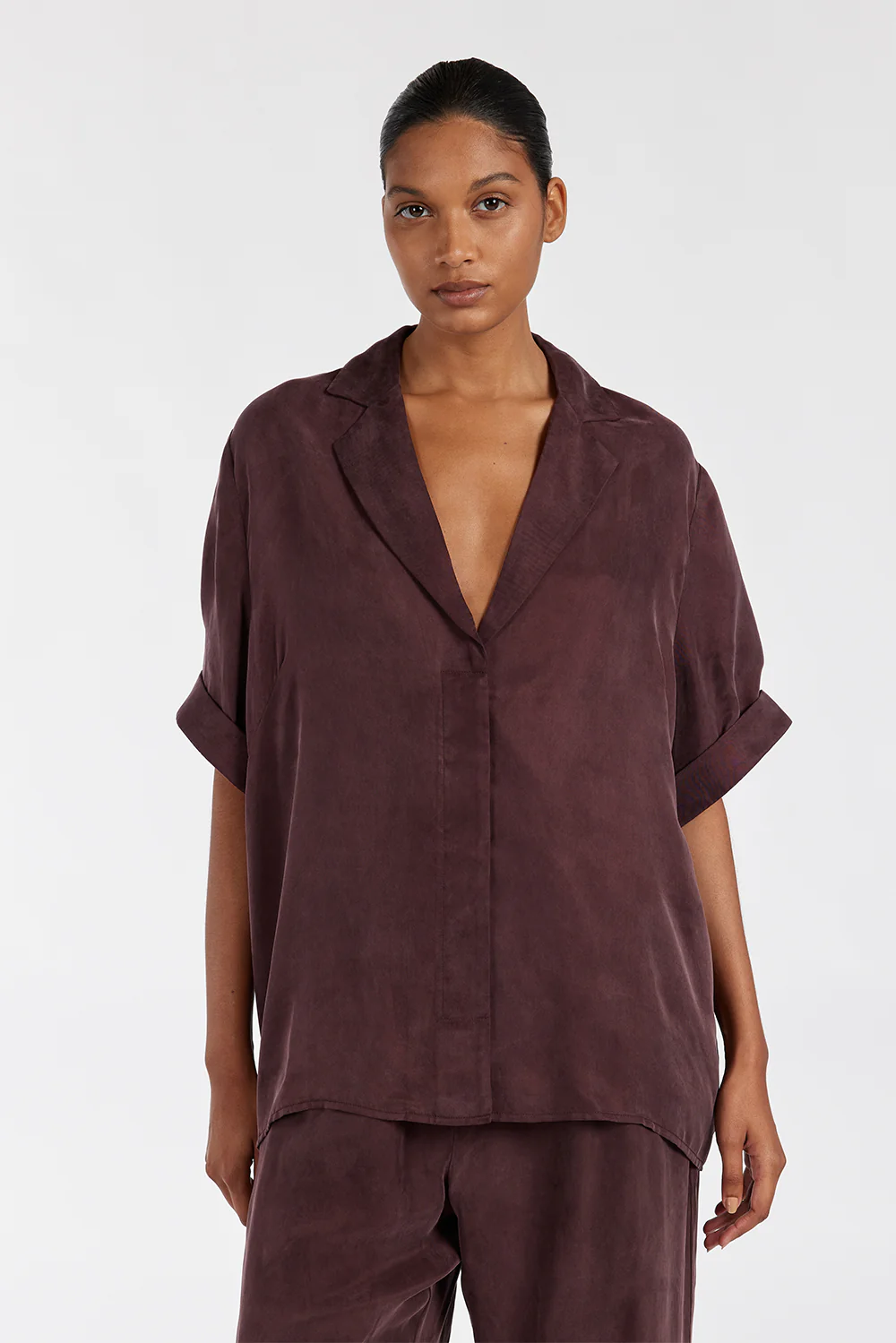 LIAM CURRANT CUPRO SHIRT - Image 2