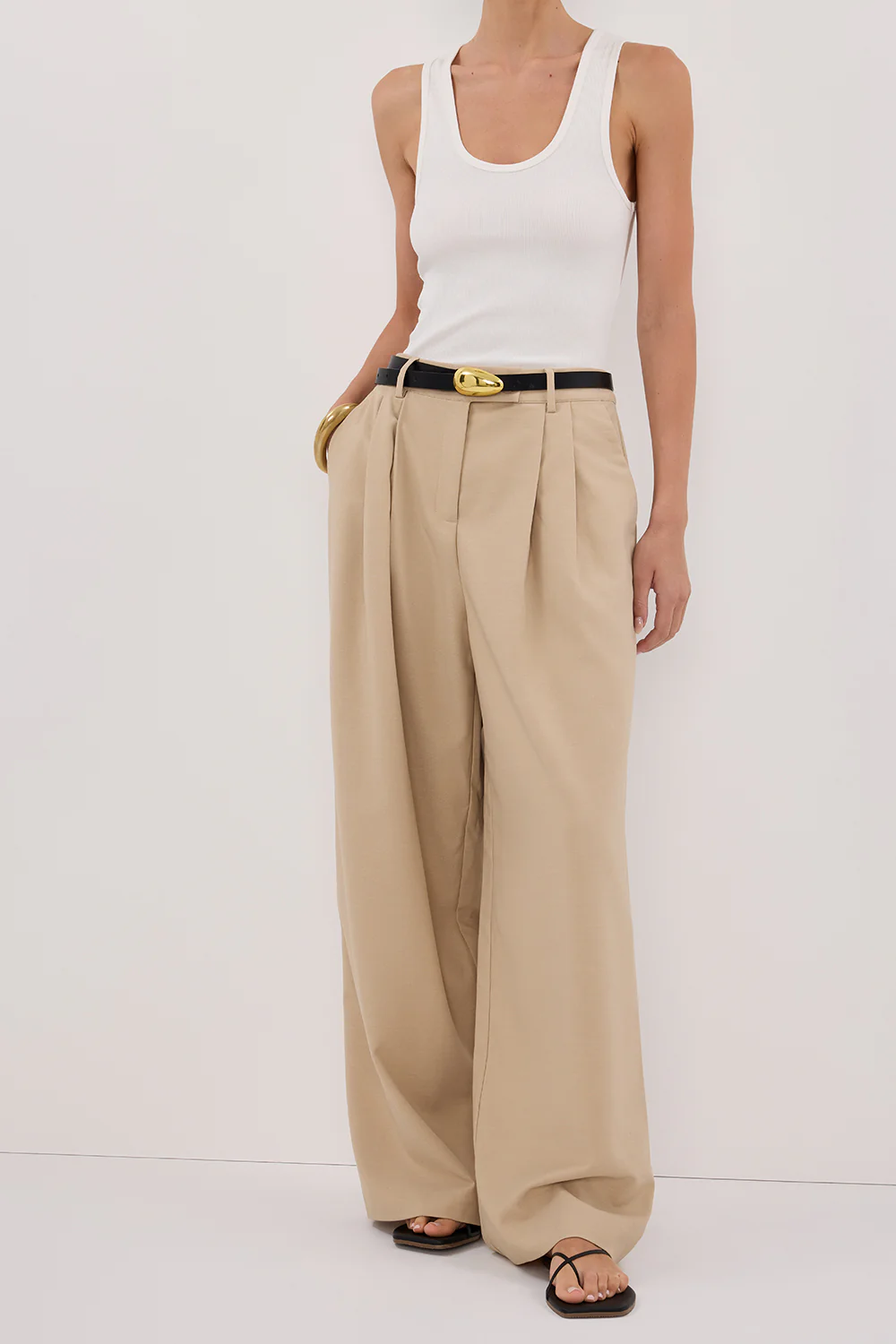 LOUIE NATURAL WIDE LEG PANT - Image 2
