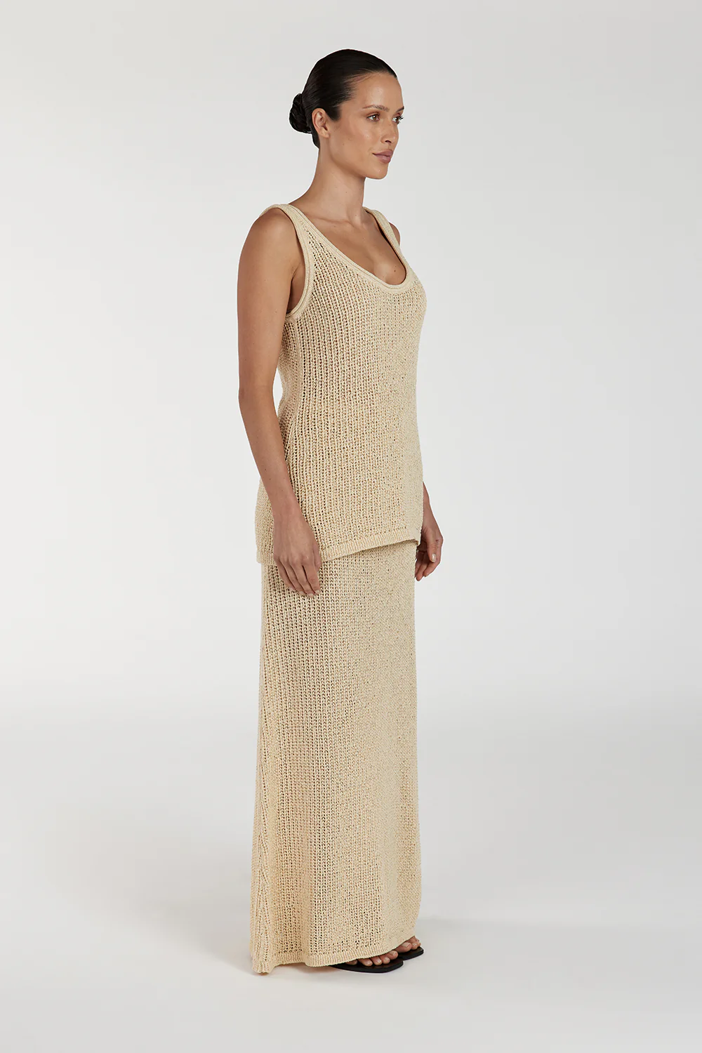 MARGOT WHEAT SCOOP CROCHET TANK - Image 3