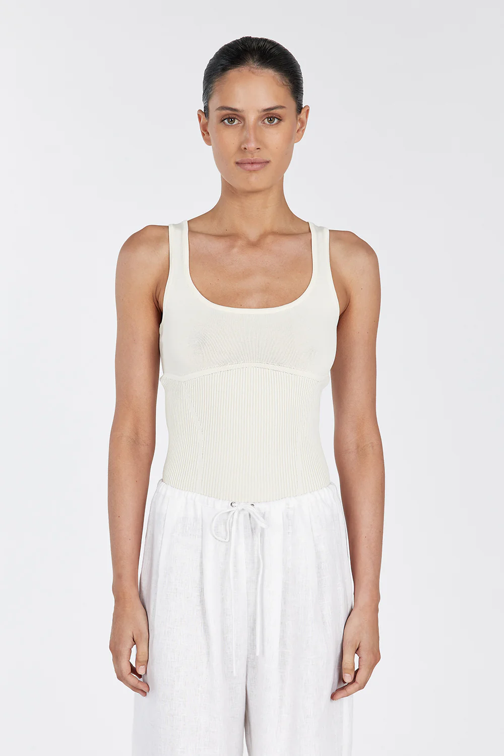 MILO LEMON SLEEVELESS KNIT TOP - Image 2