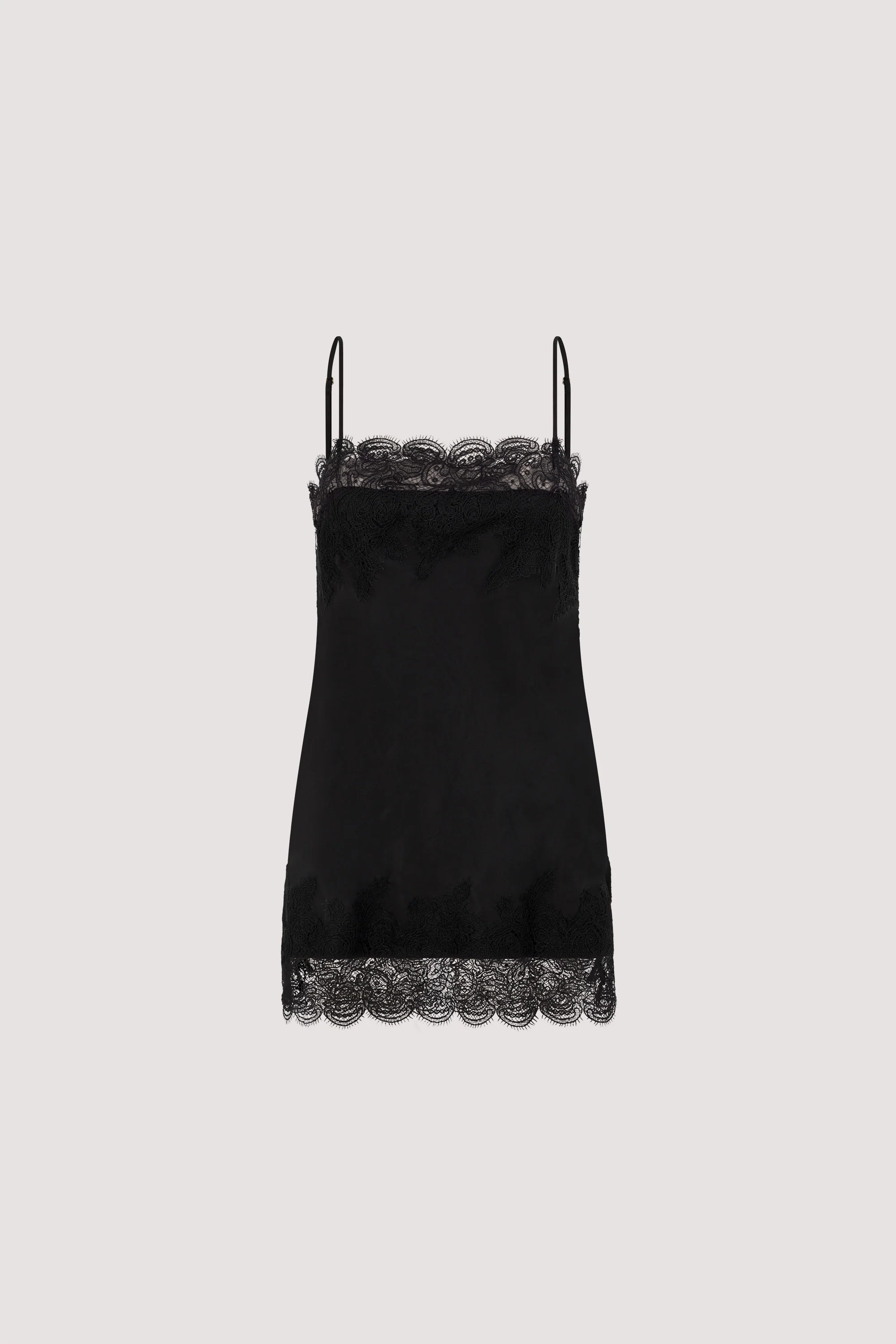 MINA BLACK CUPRO LACE TOP - Image 9
