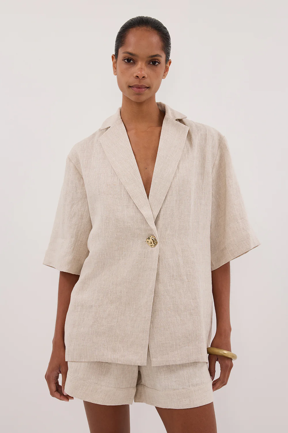 NALA NATURAL LINEN RESORT SHIRT - Image 2