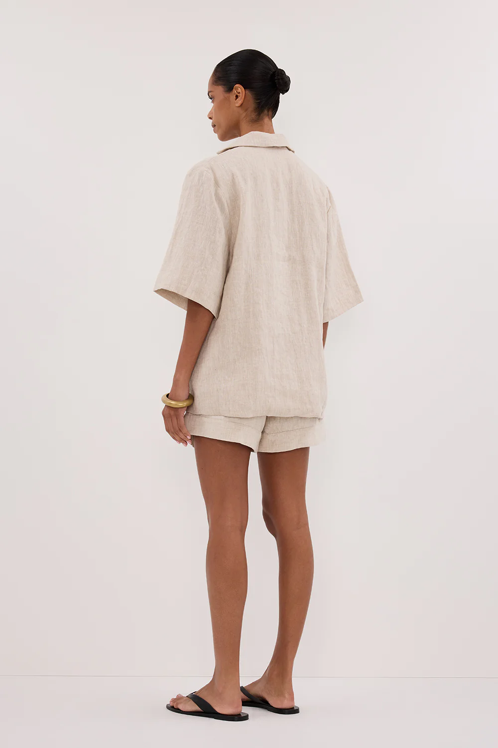 NALA NATURAL LINEN RESORT SHIRT - Image 4
