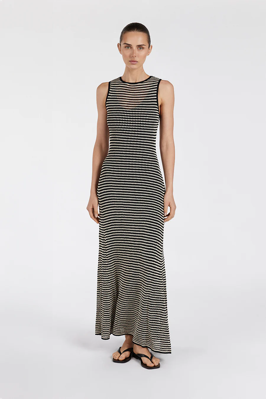 NATE BLACK SLEEVELESS MAXI DRESS - Image 5