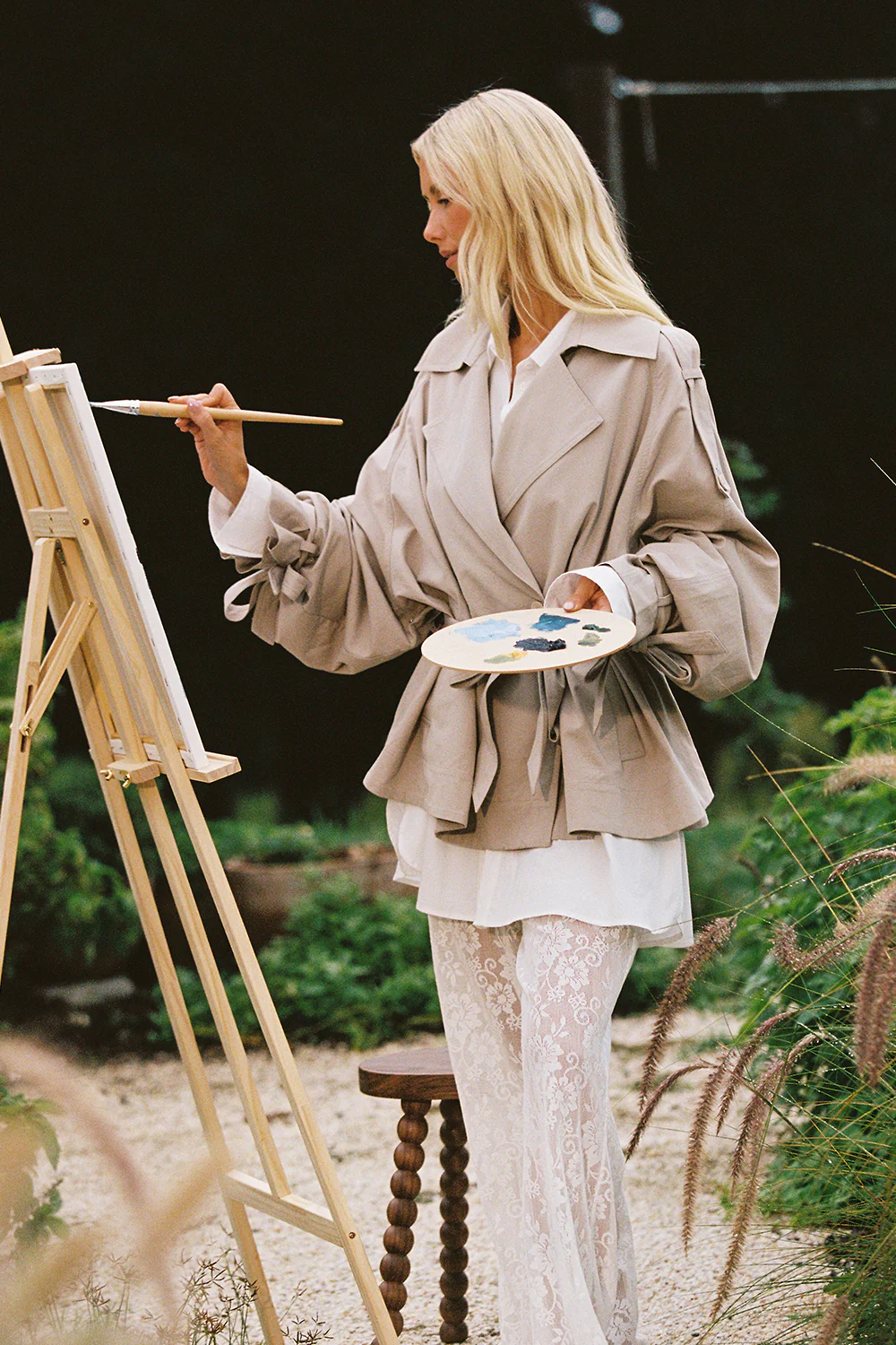 NINA STONE LIGHTWEIGHT MINI TRENCH