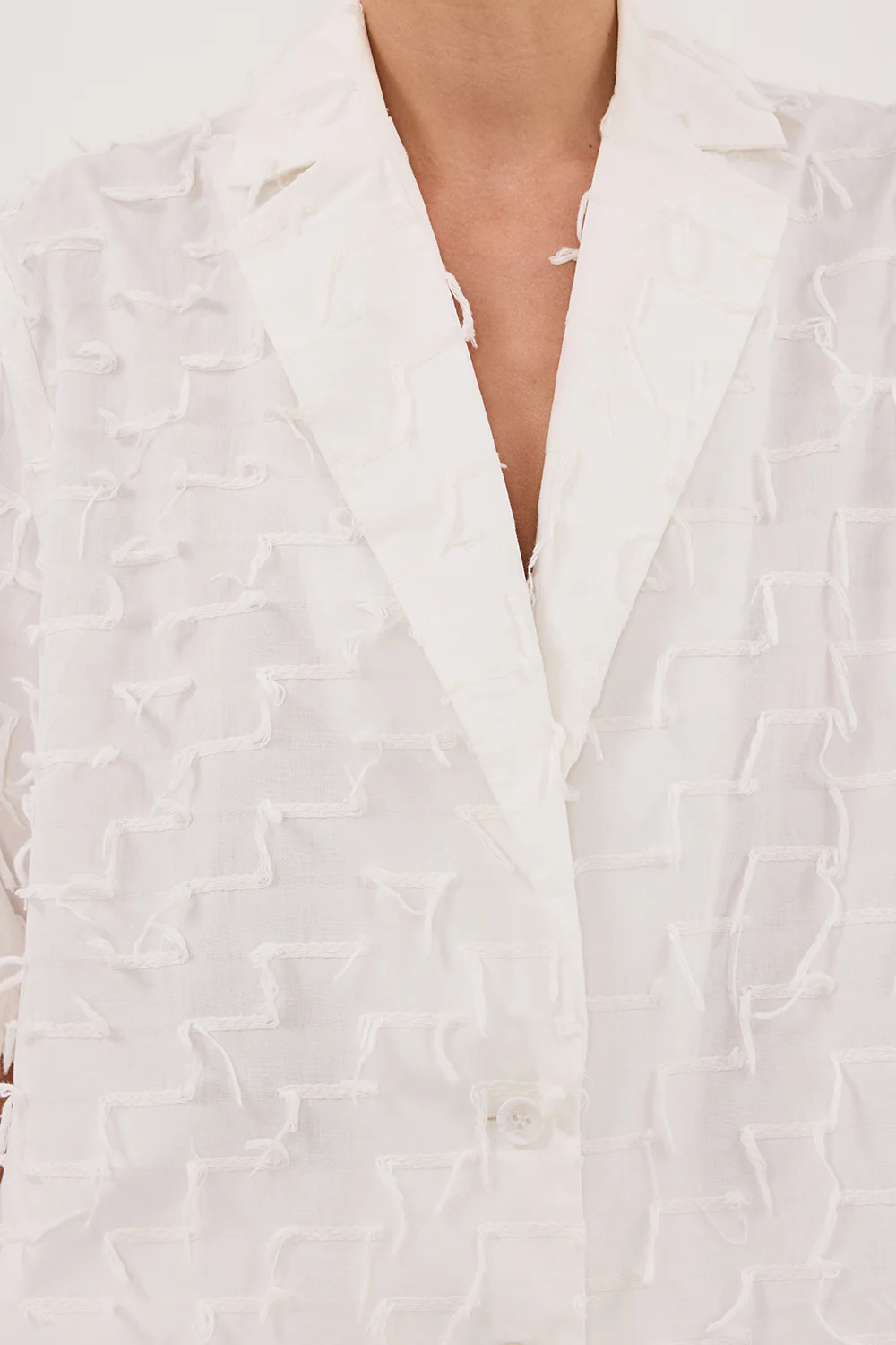 PALOMA WHITE COTTON SHIRT - Image 6