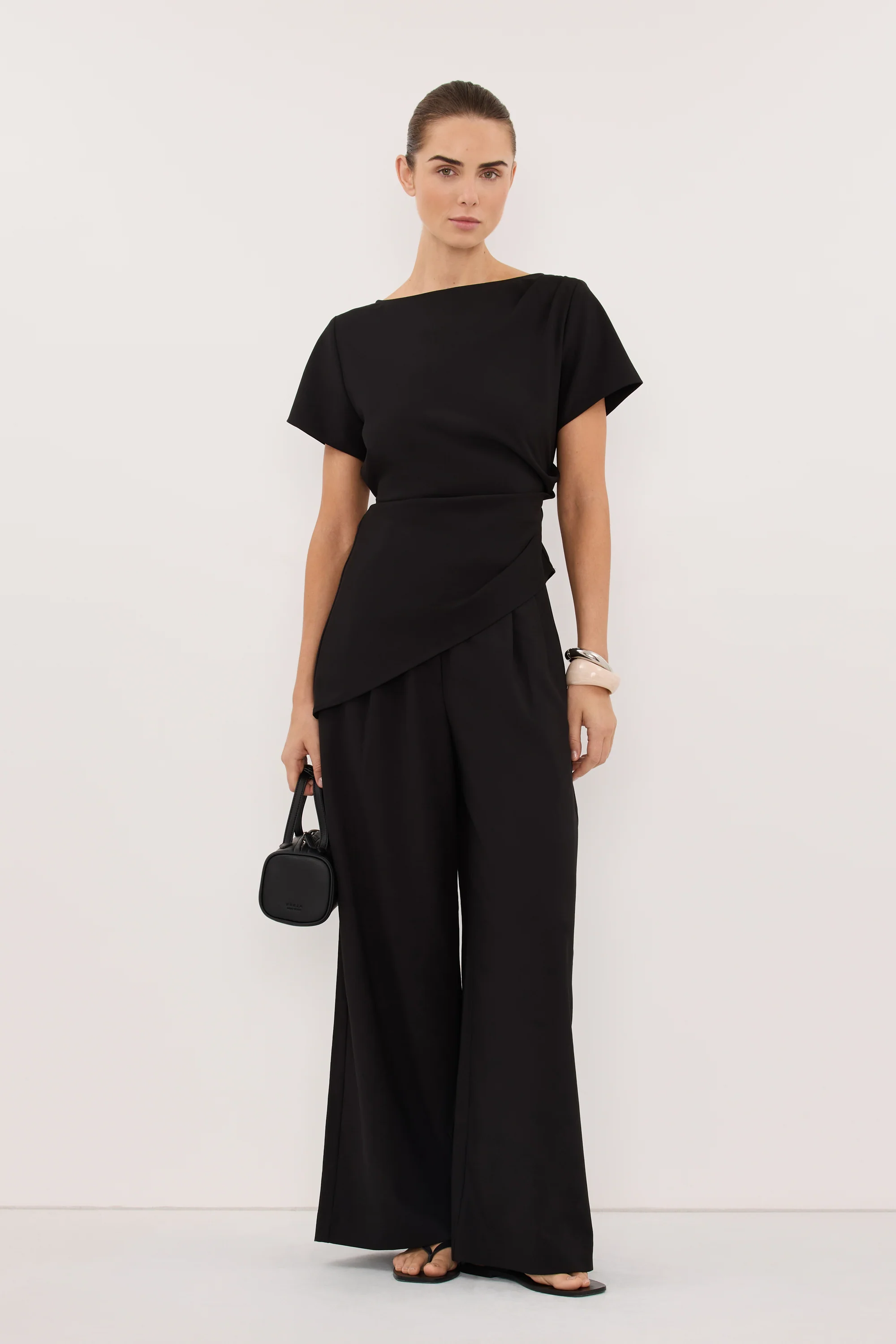 PARKER BLACK ASYM TOP