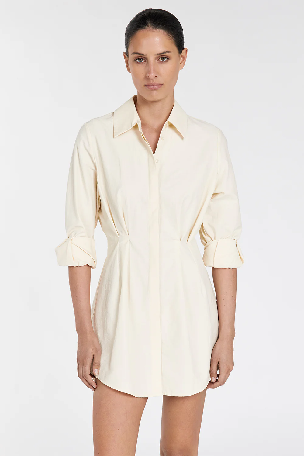 RACHEL BUTTER SHIRT MINI DRESS - Image 2