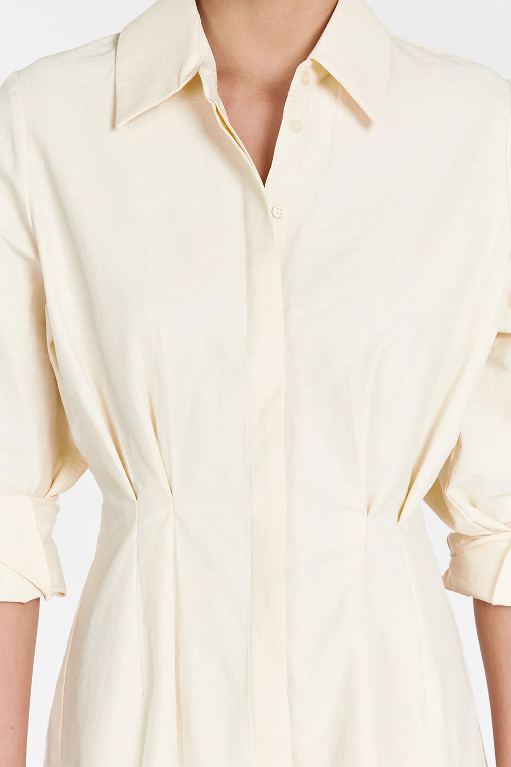 RACHEL BUTTER SHIRT MINI DRESS - Image 5