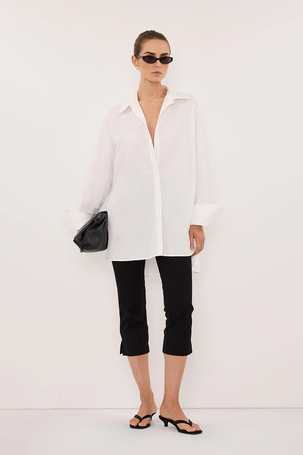 RAE WHITE LIGHT WEIGHT COTTON SHIRT
