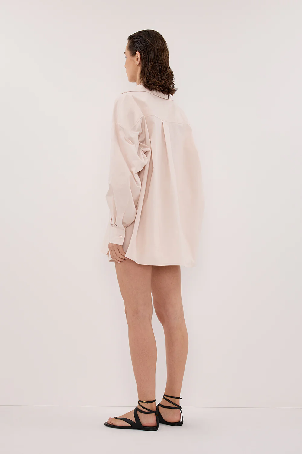 RAQUEL POWDER LONG SLEEVE COTTON POPLIN SHIRT - Image 4