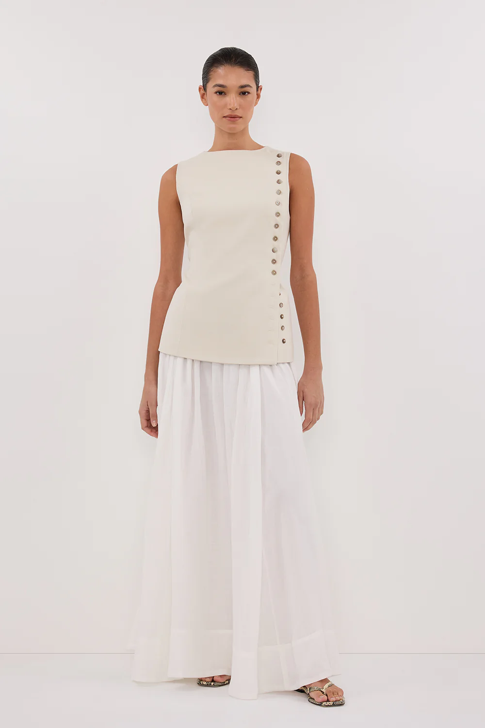 REN PLASTER SIDE BUTTON VEST