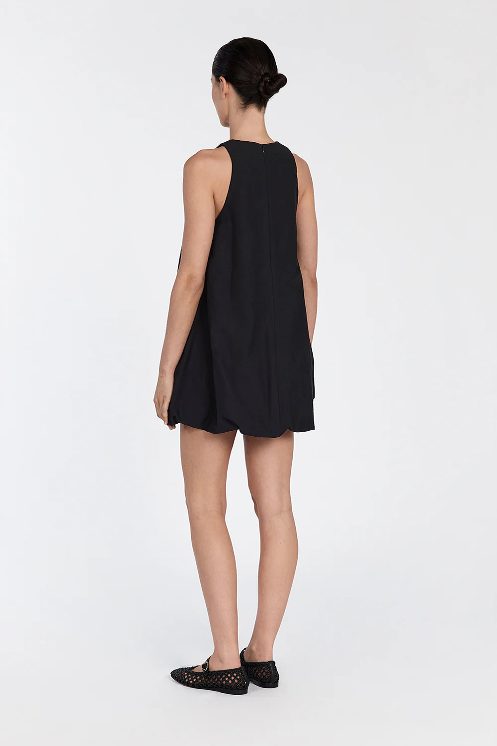 RENEE BLACK HIGH NECK MINI DRESS - Image 4