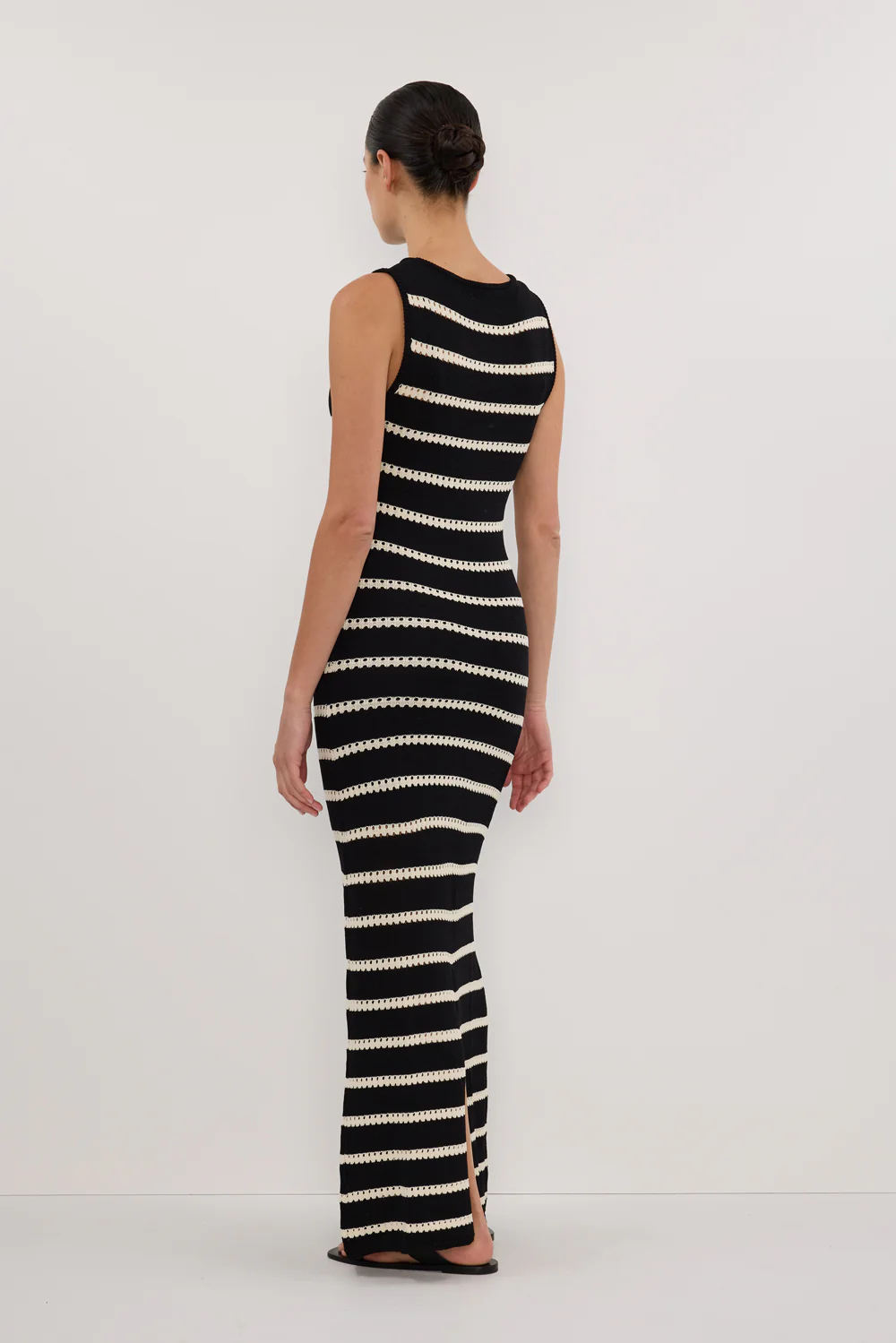 SAM STRIPE BOAT NECK MAXI DRESS - Image 4