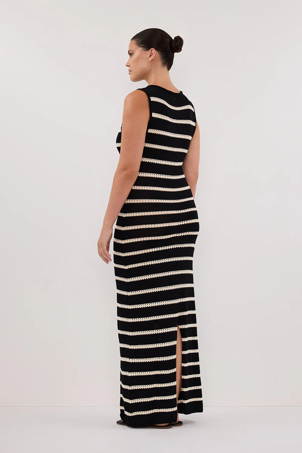 SAM STRIPE BOAT NECK MAXI DRESS - Image 7