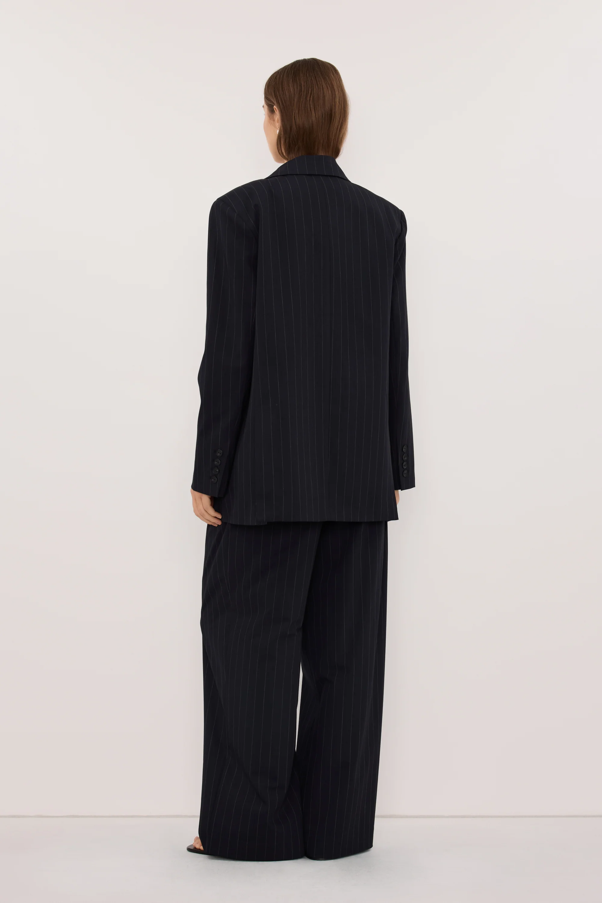 SIAN INK STRIPE TAILORED WIDE PANT - Image 7