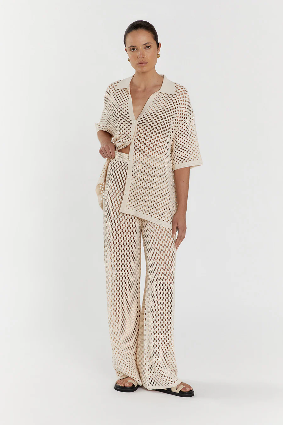 SONNY NATURAL CROCHET PANT - Image 2