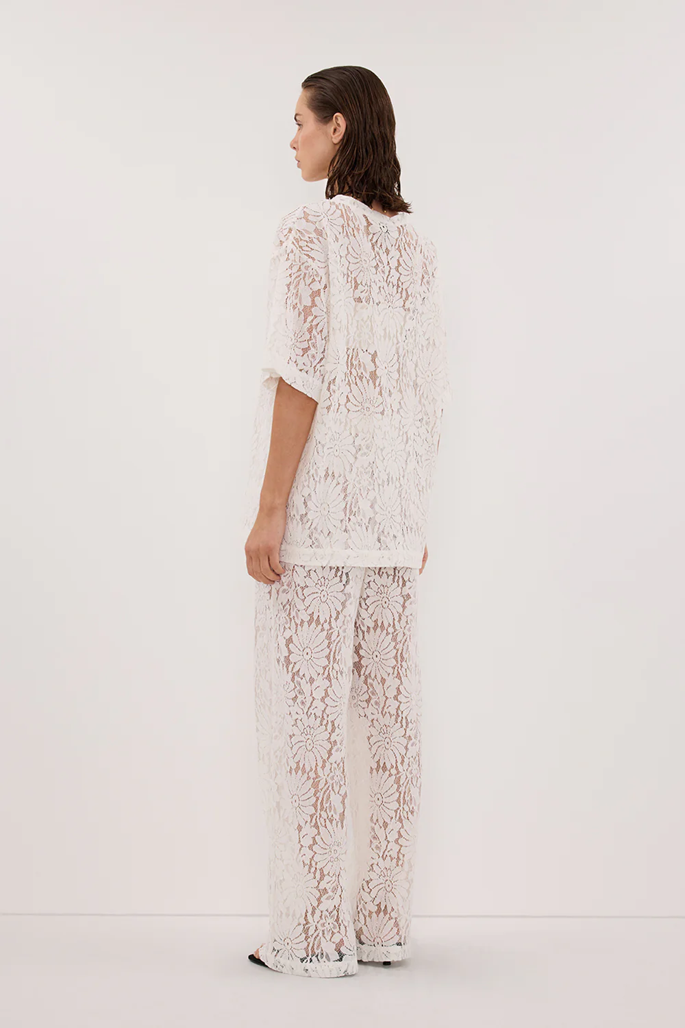 WILMA WHITE LACE PANT - Image 4